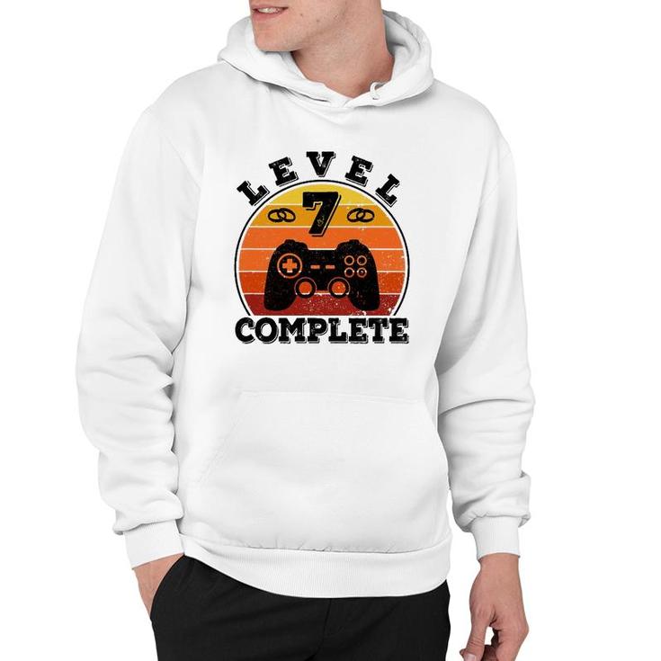 7 Years Marriage Anniversary 7 Years Married Level 7 Complete Hoodie