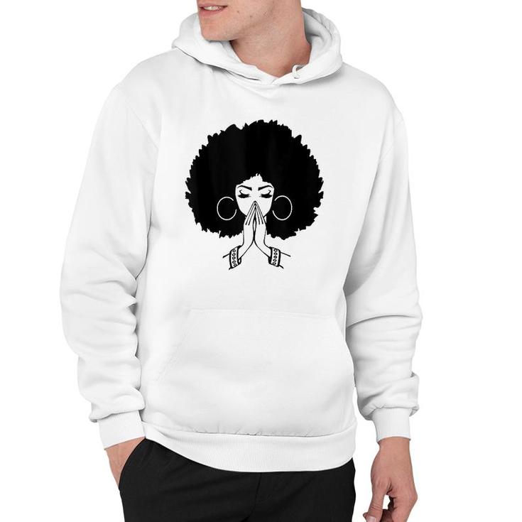 Afrocentric S For Women Afro Lady Pray  Hoodie