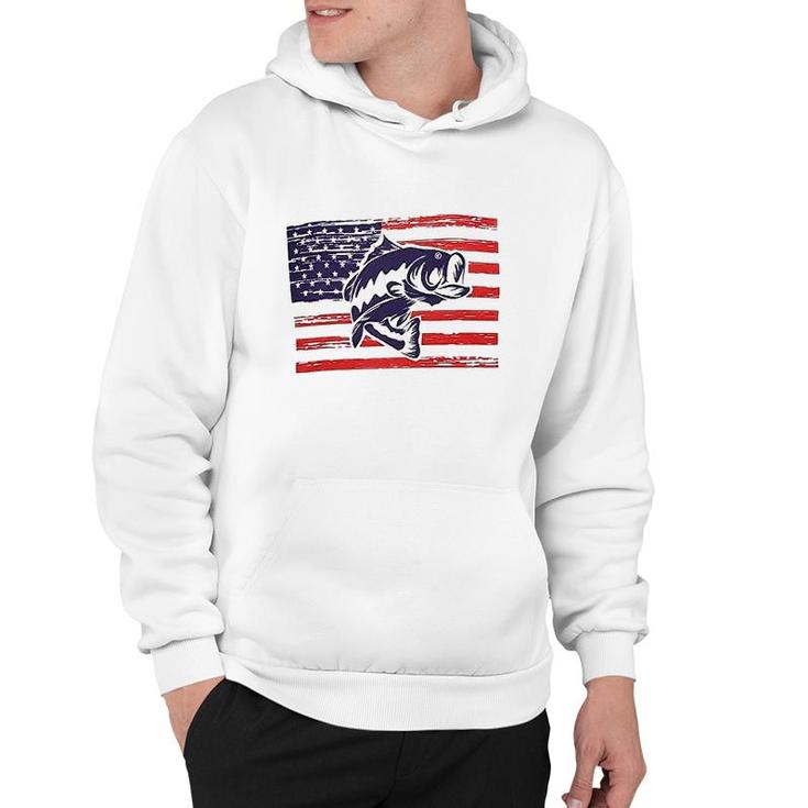 America Flag Fishing Hoodie