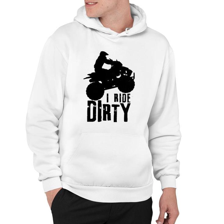 Atv 4 Wheeler Quad Bike Vintage Funny Ride Dirty Gift Men Hoodie