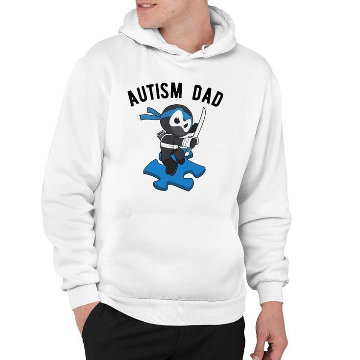 Autism Dad Ninja Martial Arts Father Hoodie