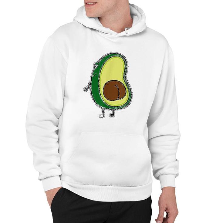 Avocado Funny Cartoon Hoodie