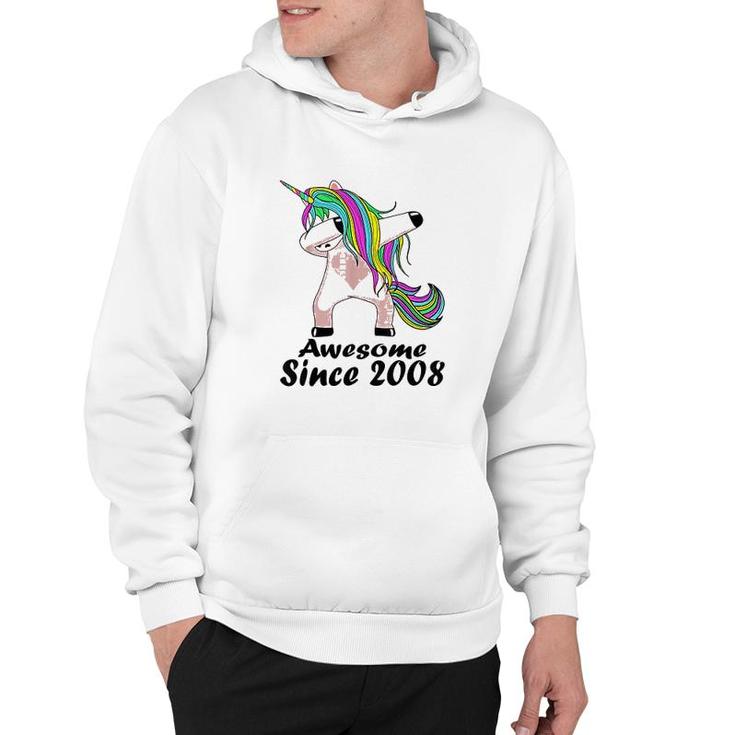 Awesome Unicorn Since 2008 13 Years Old Hoodie