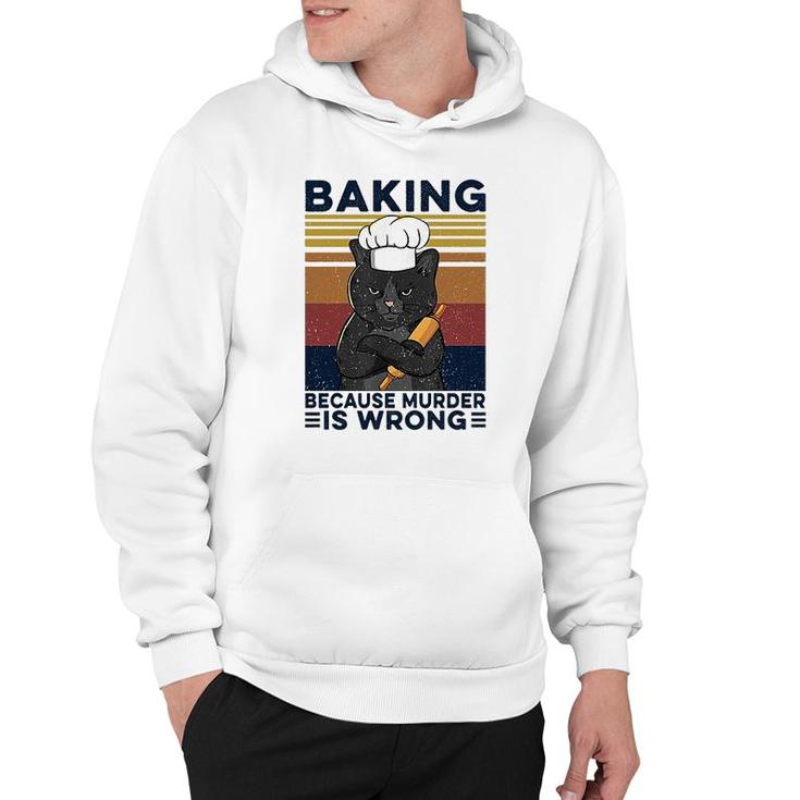 Baking Black Cat Hoodie