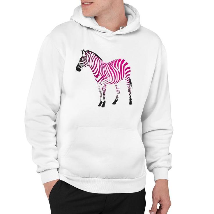 Beautiful Zebra Pink Sassy Art Hoodie