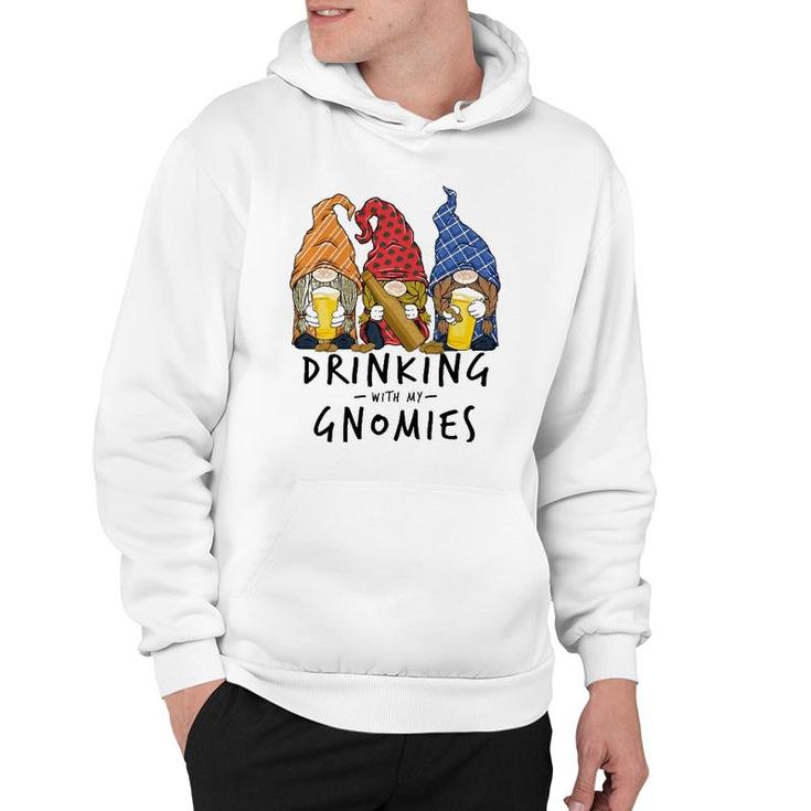 Beer Gnomes Drinking With My Gnomies Beer Drinking Men Women  Hoodie