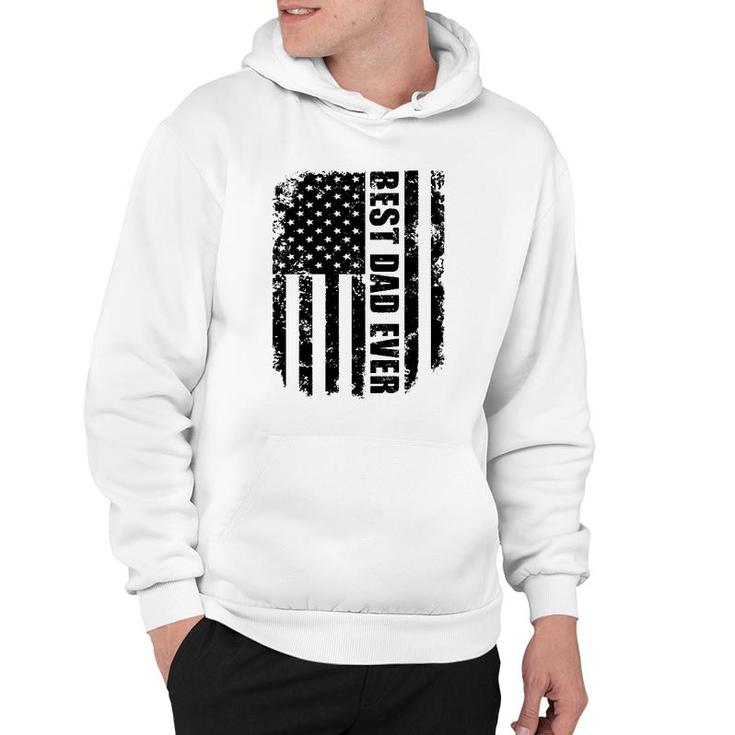Best Dad Ever Vintage American Flag Father's Day Gift Hoodie