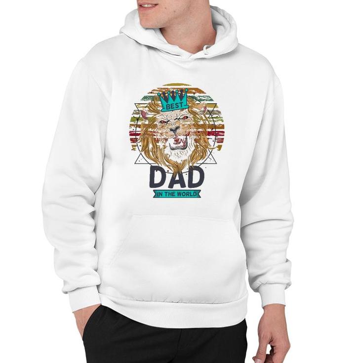 Best Dad In The World Lion Daddy For Father's Day Gift Hoodie