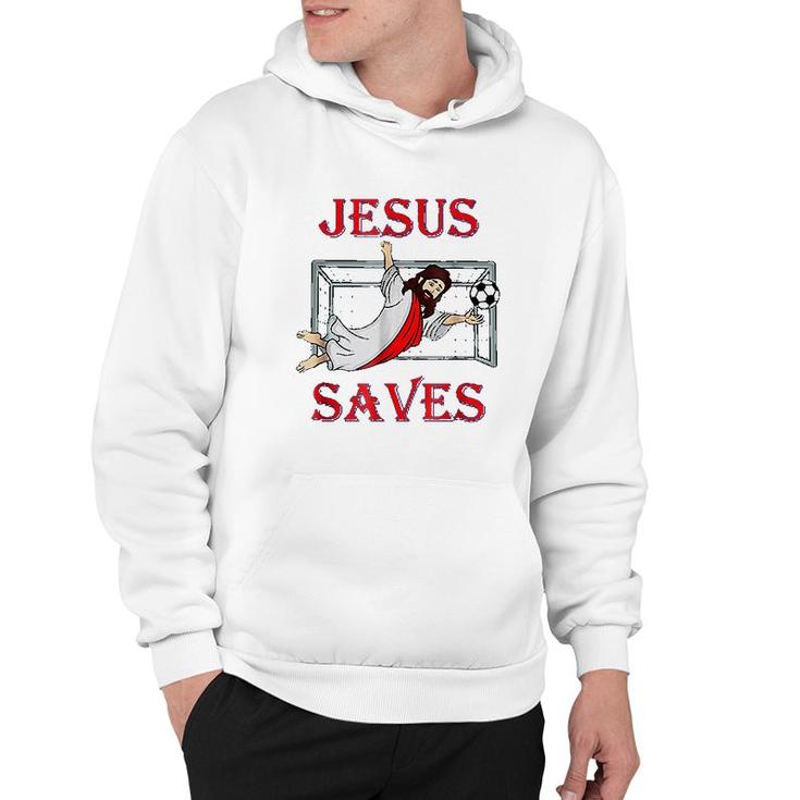 Best Jesus Saves Soccer Goalie Hoodie