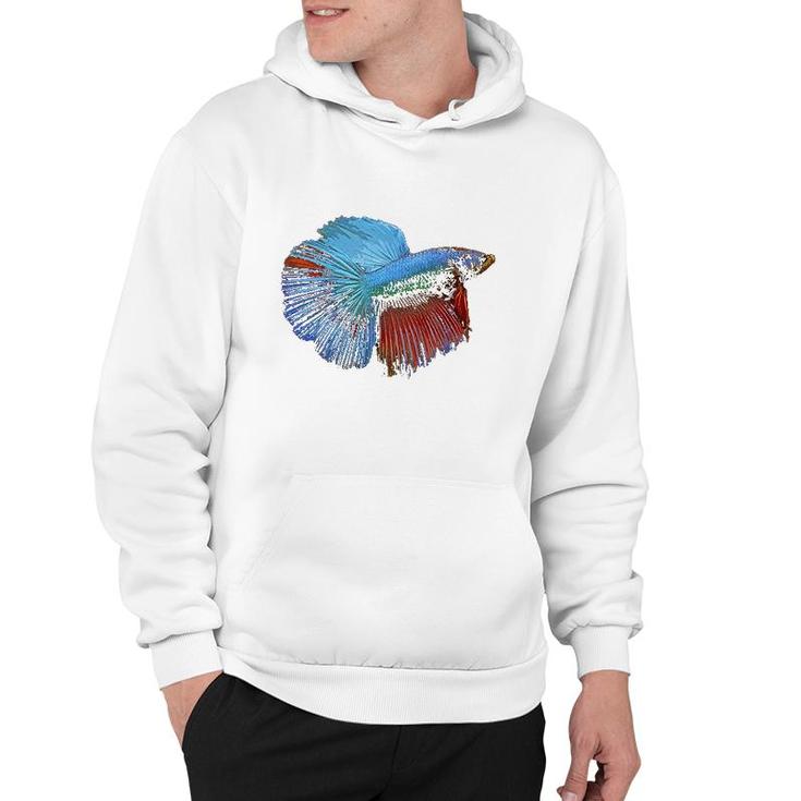 Betta Fish Graphic Colorful Hoodie