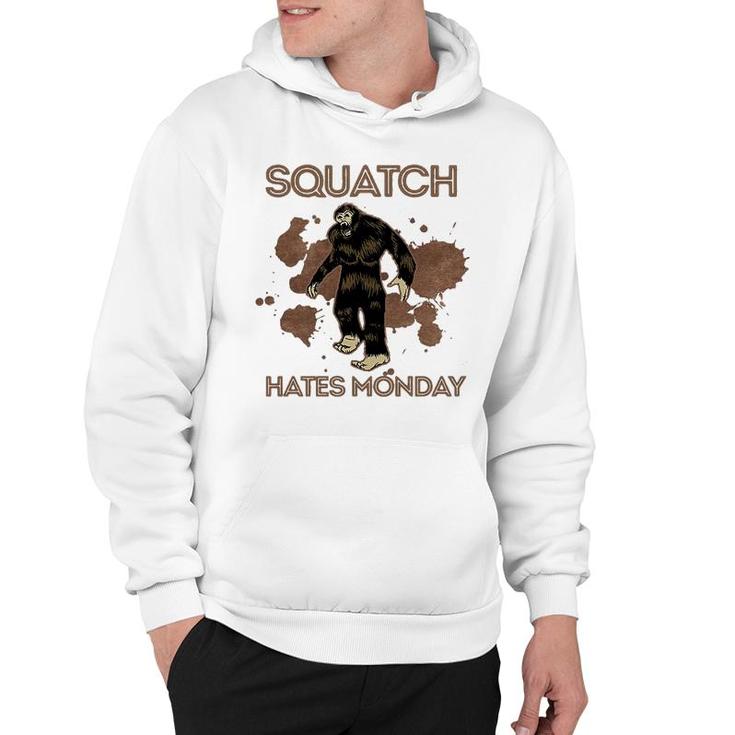 Bigfoot Squatch Hates Monday Hoodie