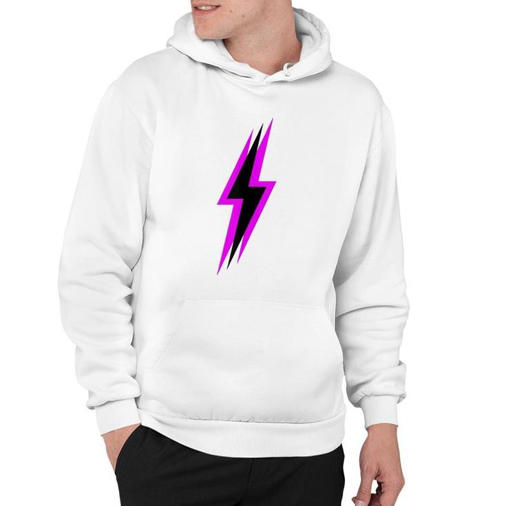Black And Purple Lightning Bolt Hoodie