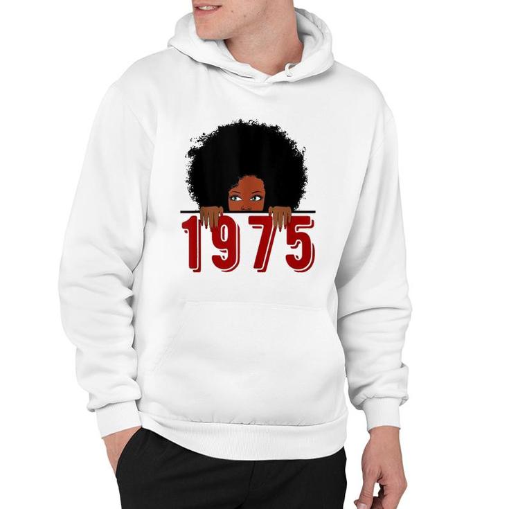 Black Queen Born In 1975 46Th Awesome Birthday Gifts  Hoodie