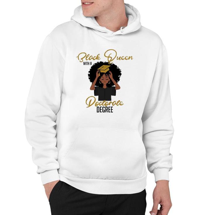 Black Queen With A Doctorate Degree Graduation Hoodie