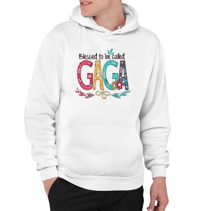 Blessed To Be Called Gaga Colorful Mother's Day Gift Hoodie