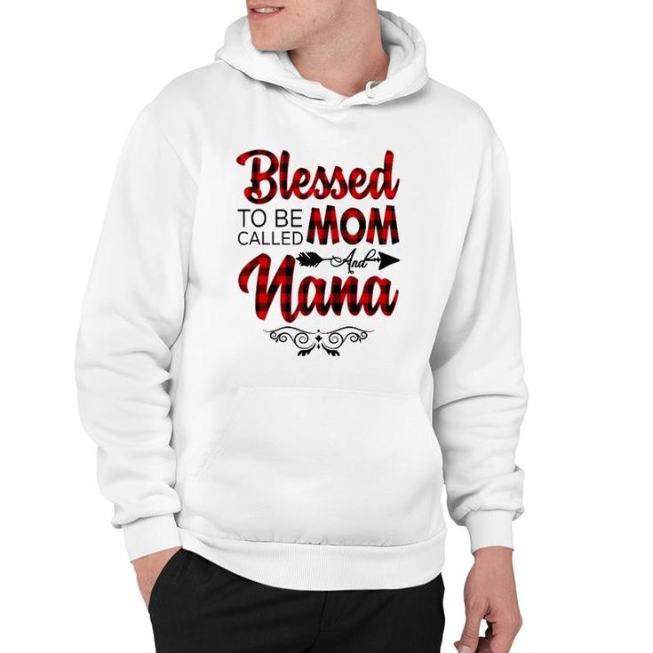 Blessed To Be Called Mom And Nana  Floral Grandma Hoodie
