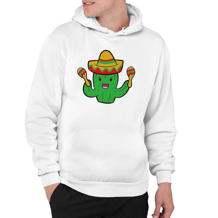 Cactus With Sombrero Cinco De Mayo Mexican Cactus Hoodie