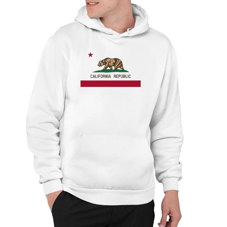 California 'Bear Republic' State Flag Hoodie