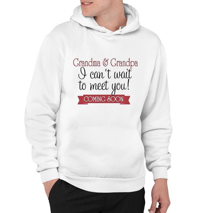 Cant Wait To Meet Grandparents Hoodie