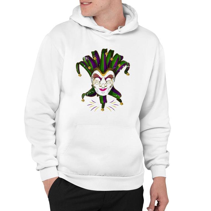 Carnival Parade Jester Hat Costume Gift Mardi Gras Hoodie