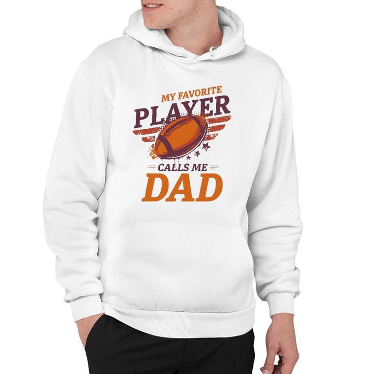 Cheer Dad And Husband Football Design Favorite Child Hoodie