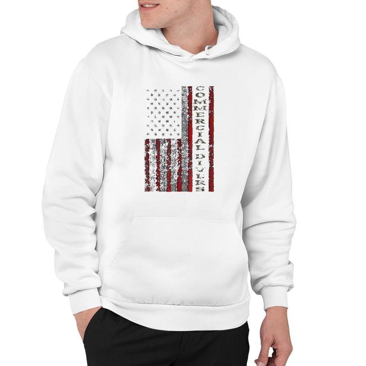 Cool Patriotic Commercial Divers Usa  Us Flag Hoodie