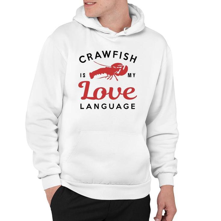 Crawfish Love Language Cajun Food Retro Gif Hoodie