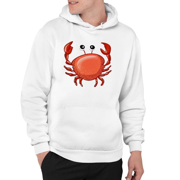 Cute Crab For Kids Ocean Animal Sea Creature Funny Crabs Hoodie