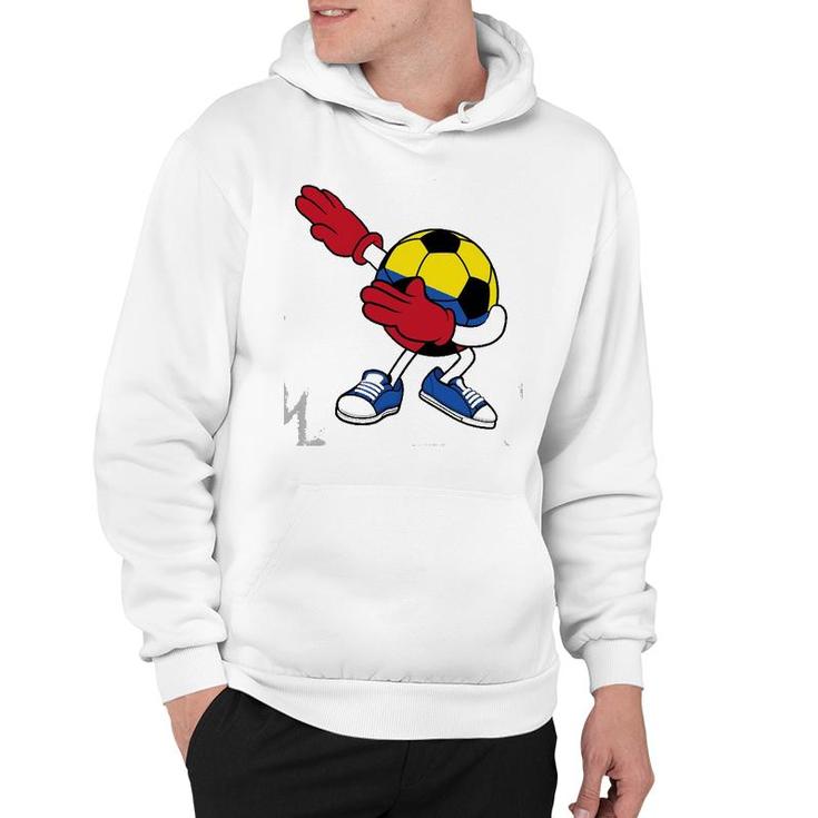 Dabbing Soccer Ball Colombia Jersey Colombian Football Hoodie