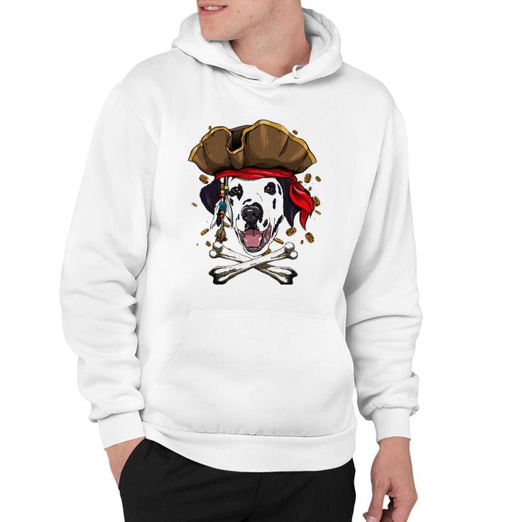Dalmatian Pirate Dog Halloween Jolly Roger Hoodie