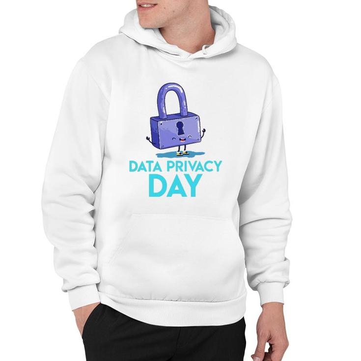 Data Protection Day Happy Padlock Data Privacy Hoodie