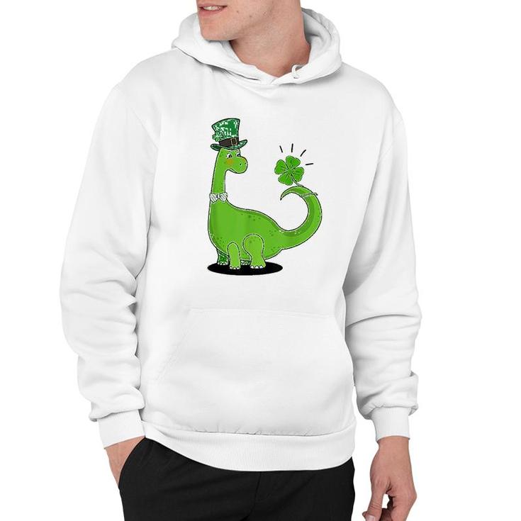 Dinosaur Shamrock St Patricks Day Hoodie