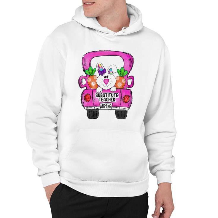 Easter Bunny Truck Substitute Teacher Squad Hoodie