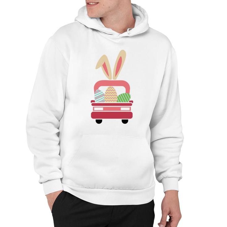 Easter Truck With Eggs Funny Hoodie