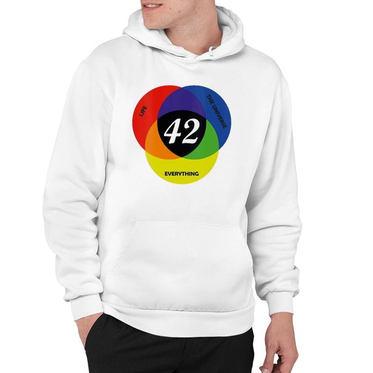 Everything The Universe Life 42 Is The Answer V-Neck Hoodie