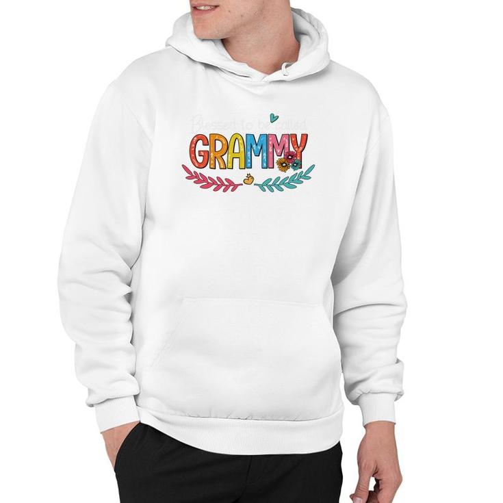 Flower Blessed To Be Called Grammy Hoodie