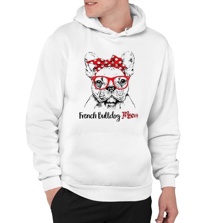 French Bulldog Mom Happy Mother's Day Red Headband Gift Hoodie