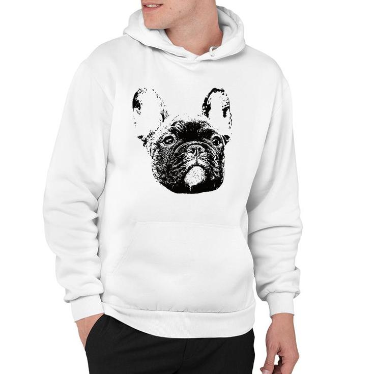 Frenchie Face - Dog Mom Or Dad Christmas Gift Hoodie