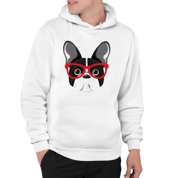 Frenchie With Glasses - Frenchie Bulldog  Hoodie