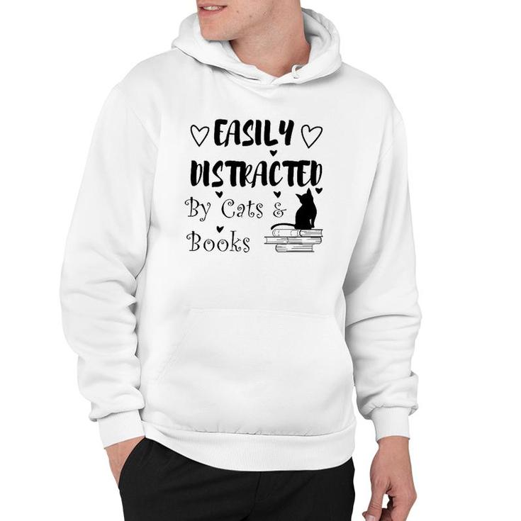 Funny Cat Reading Book Kitty Hoodie