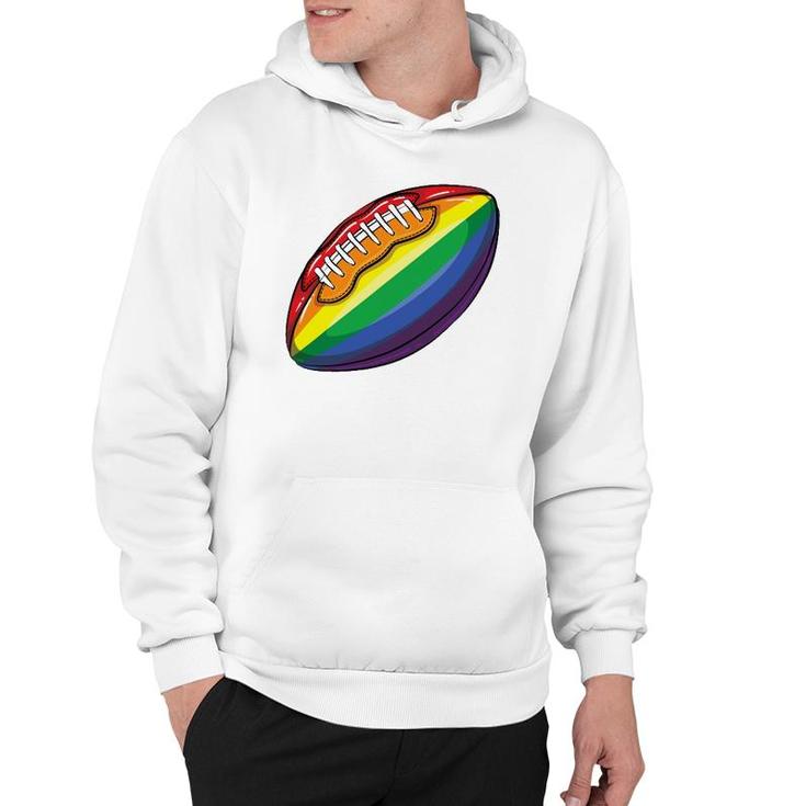 Funny Football Lgbt Gift For Team Sports Player Men Women Hoodie
