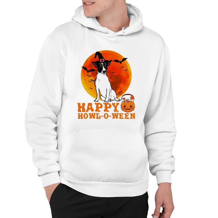 Funny Rat Terrier Dog Halloween Happy Howl-O-Ween Hoodie