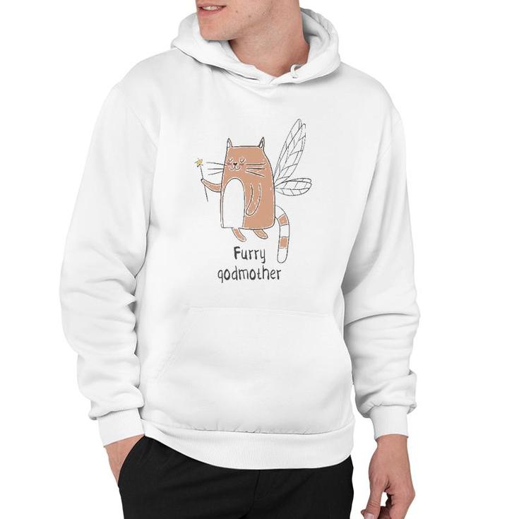 Furry Godmother Funny Cat Godmother Cute Cat Lover Hoodie