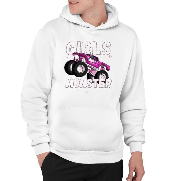 Girls Monster Truck Cool Engines Girl Monster Car Hoodie