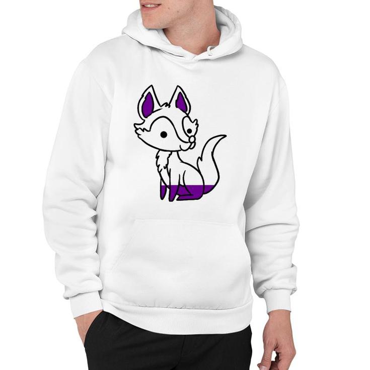 Graysexual Pride Fox Lover Gift Hoodie