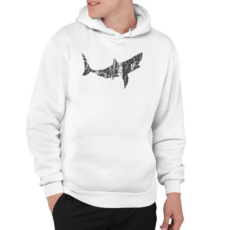 Great White Shark Vintage Design Great White Shark Print Hoodie