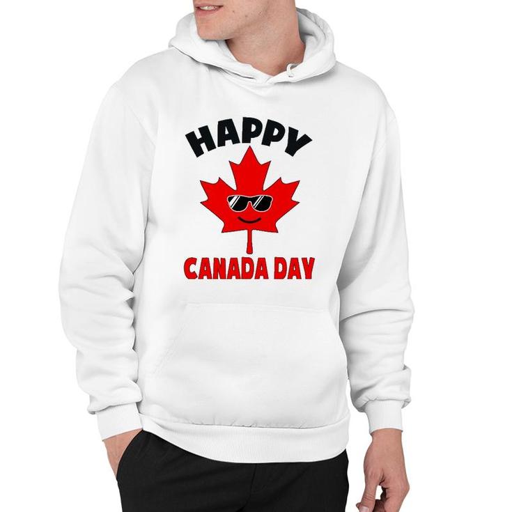 Happy Canada Day Funny Maple Leaf Canada Day Kids Toddler Hoodie