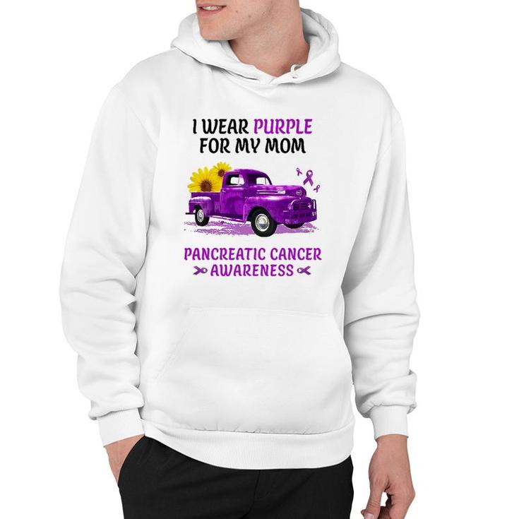 I Wear Purple For My Mom Pancreatic Cancer Awareness 98 Ver2 Hoodie