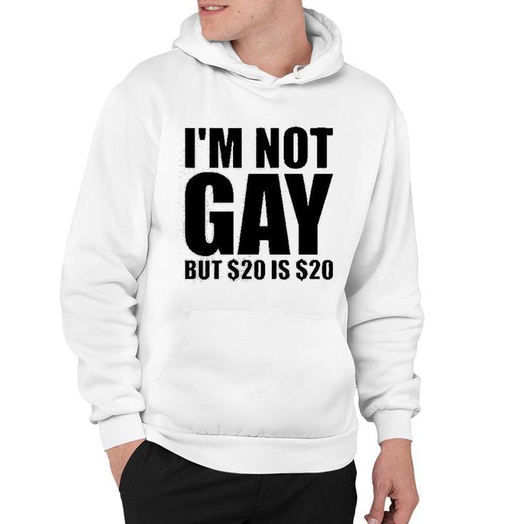 Im Not Gay But $20 Is $20 Hoodie