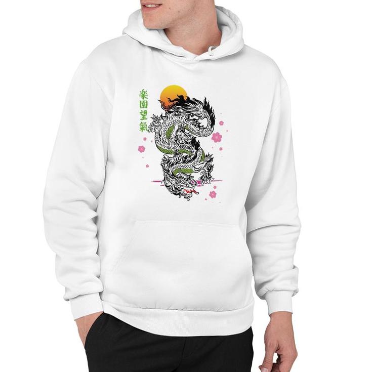 Japanese Tokyo Dragon Asian Kanji Sakura Tattoo Aesthetic Hoodie Japanese Tokyo Dragon Asian Kanji Sakura Tattoo Aesthetic Hoodie